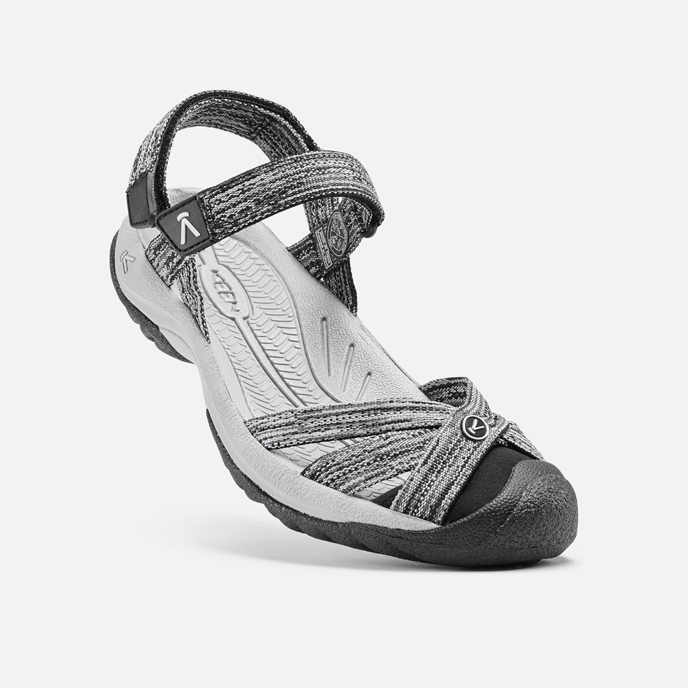 Sandalias con correa Keen Mexico Negros/Grises - Mujer Bali Strap - YV3170495